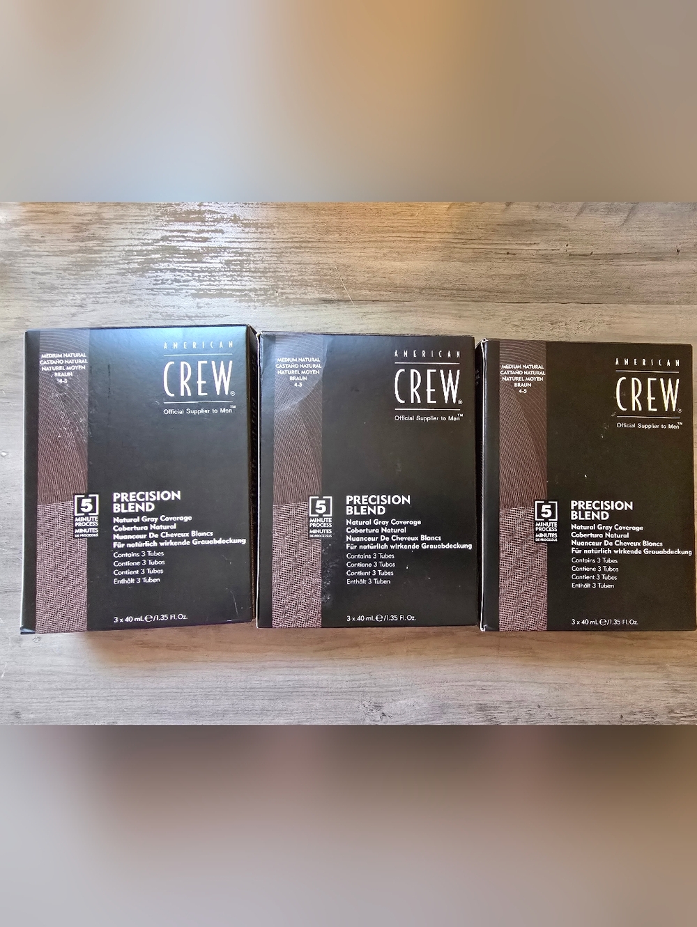 THREE Precision Blend 5min Natural Gray Coverage - Medium Natural $60 Value
